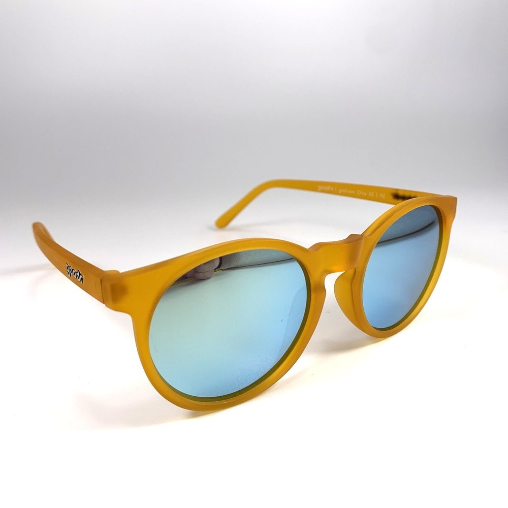 Goodr Freshly Baked Man Buns Sunglasses Orange Yellow Polarized